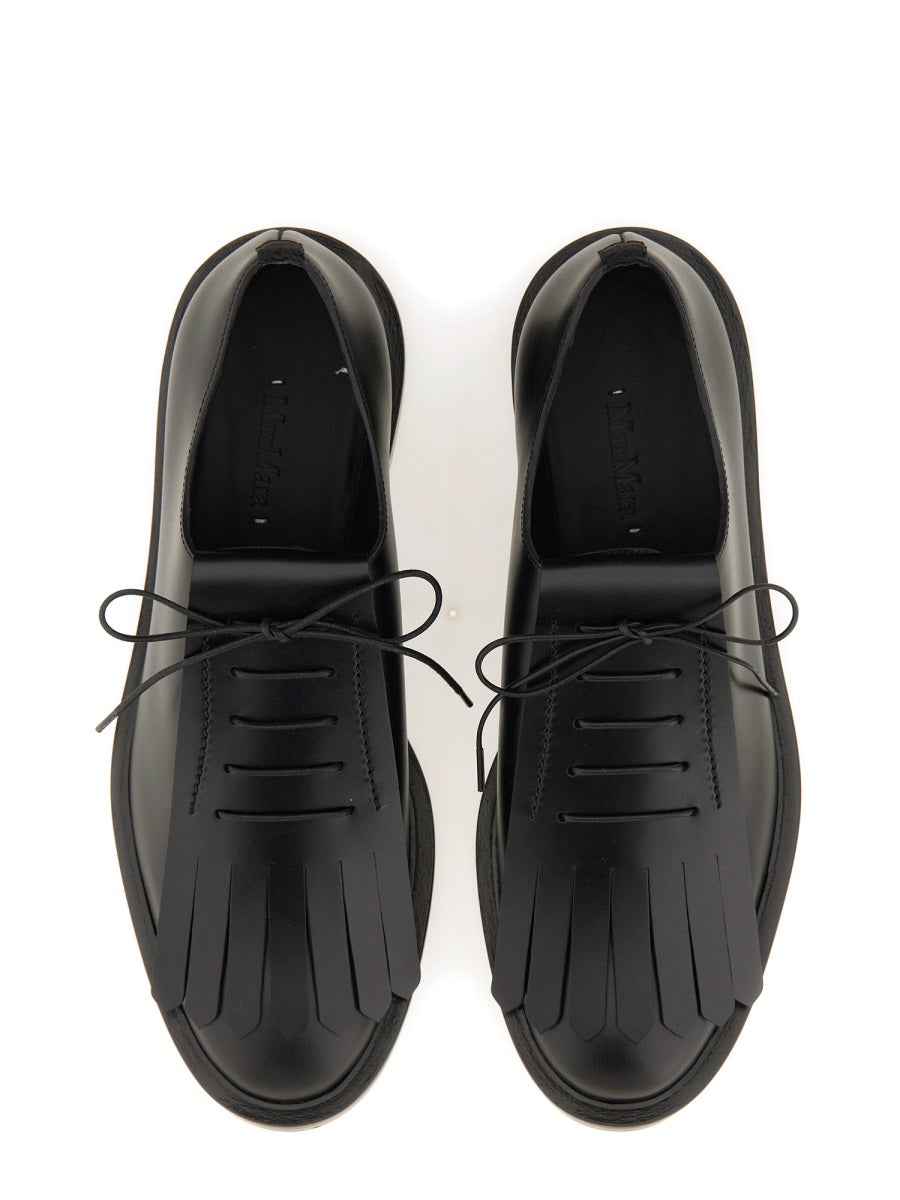 Max Mara Women Leather Derby. MAX MARA
