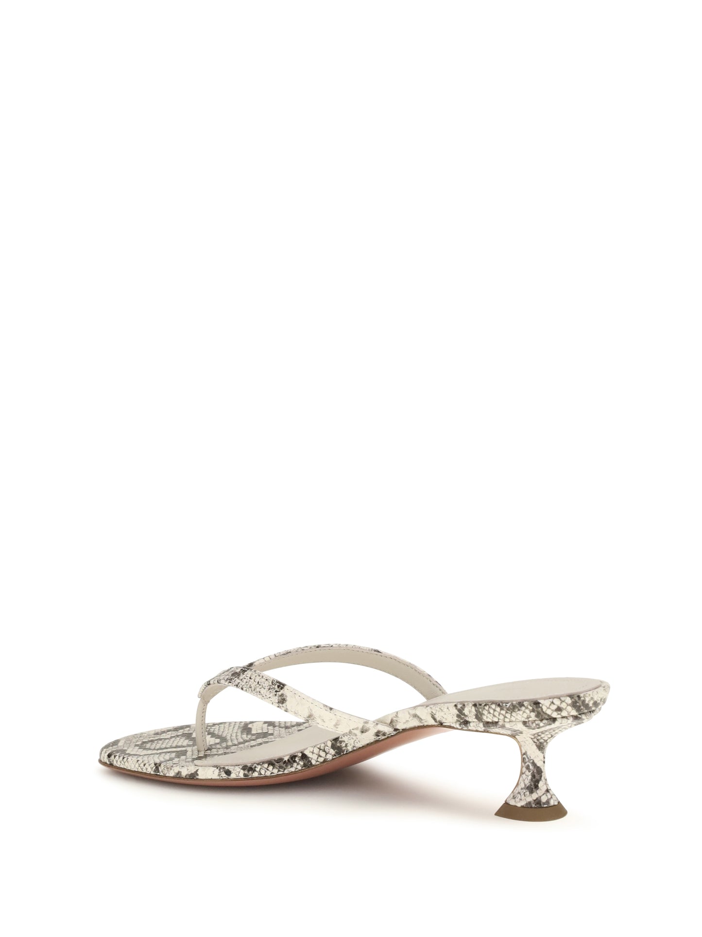Amina Muaddi Women Snake-Print Juliette Thong Sandals AMINA MUADDI