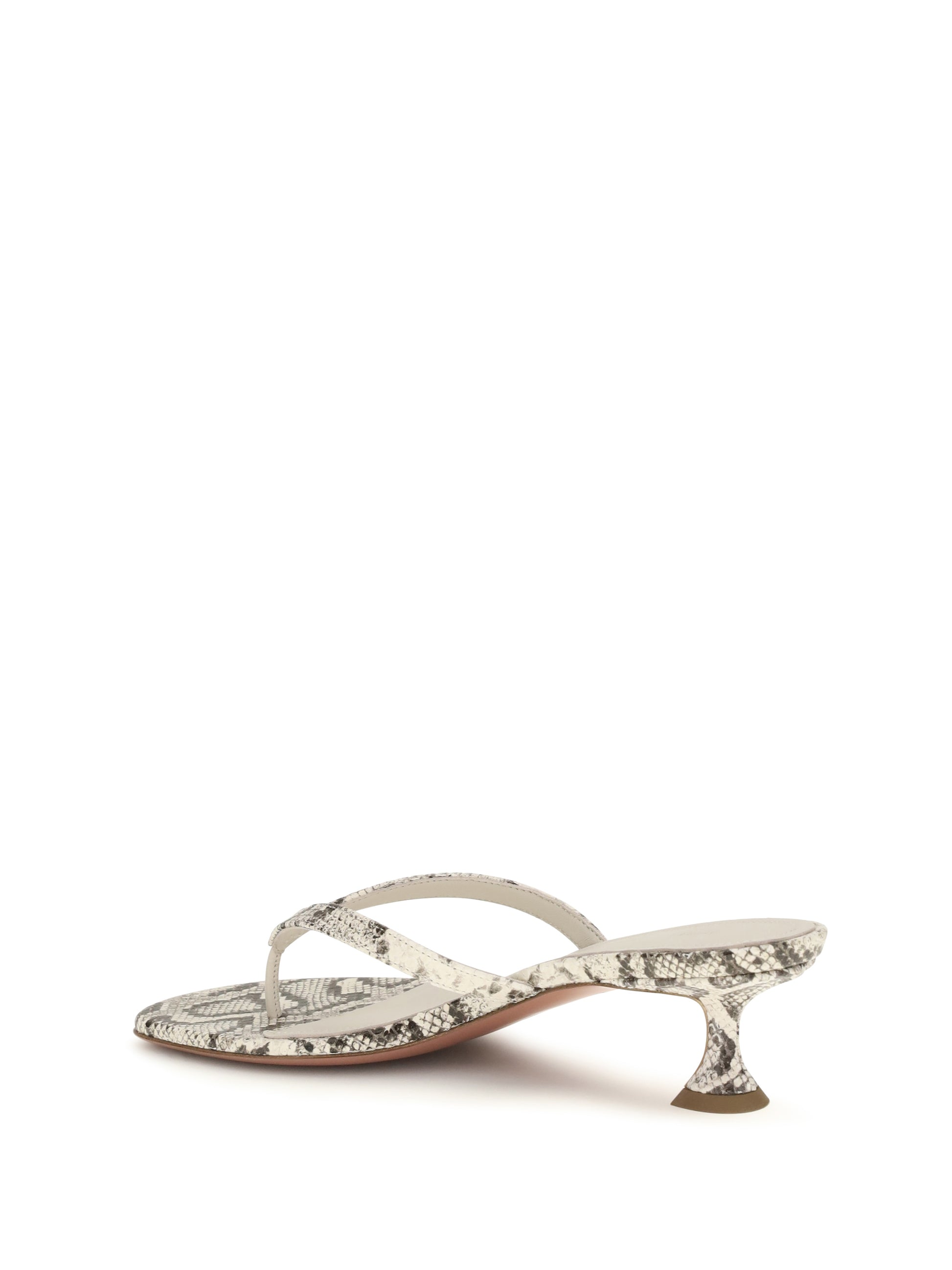 Amina Muaddi Women Snake-Print Juliette Thong Sandals AMINA MUADDI
