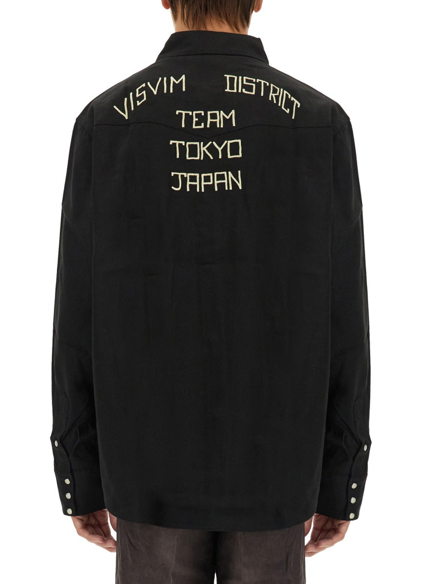 Visvim Men Shirt With Logo VISVIM