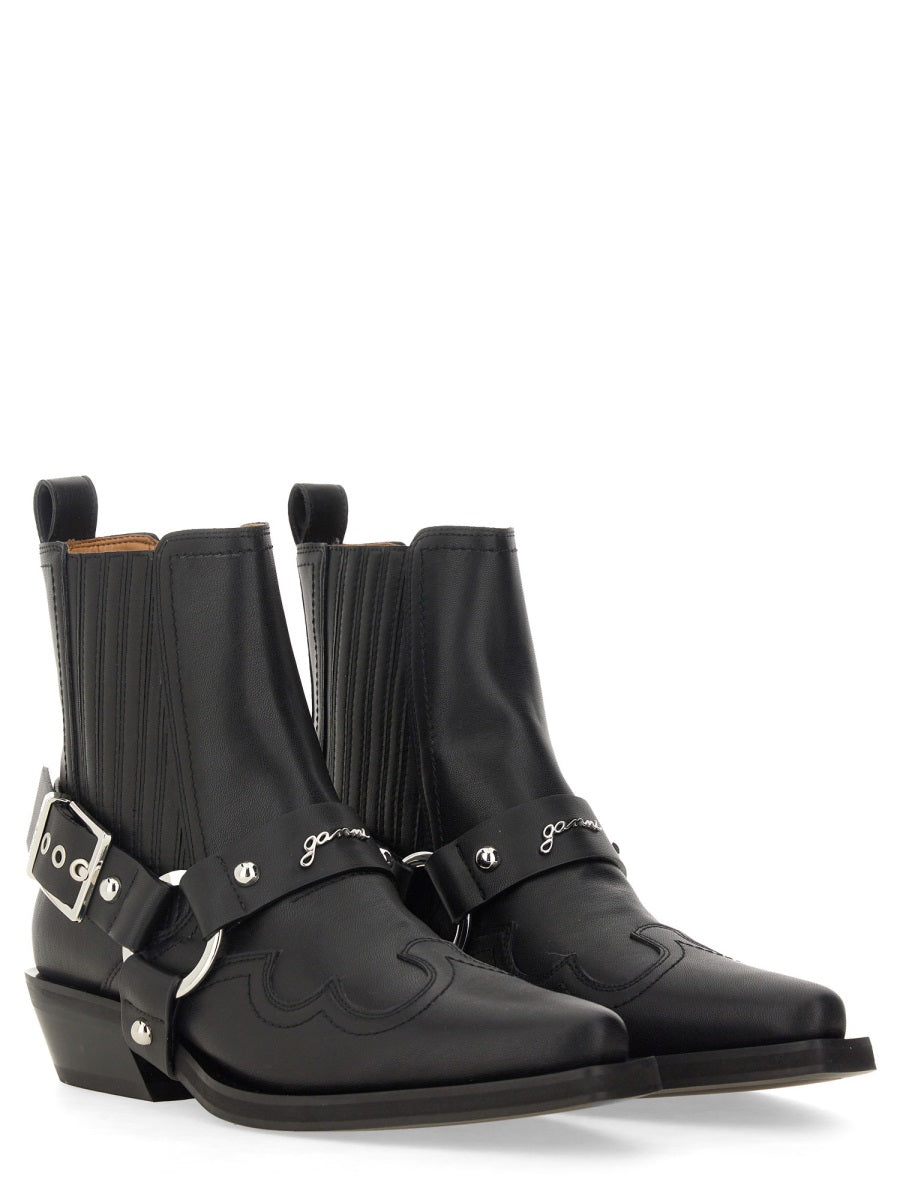 Ganni Women Chelsea Western Fitted Boot GANNI