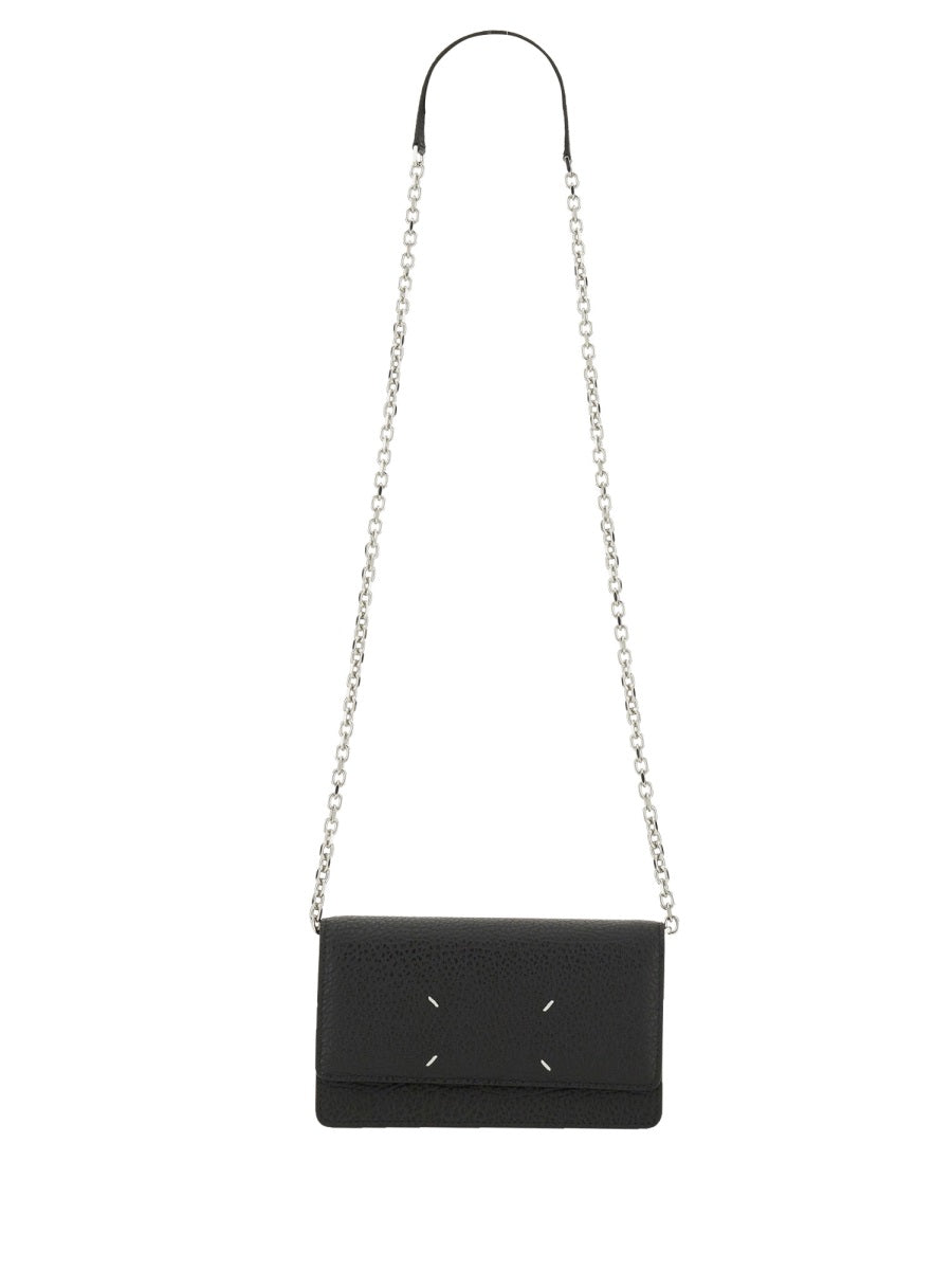 Maison Margiela Unisex Portafoglio "Four Stitches" Con Catena