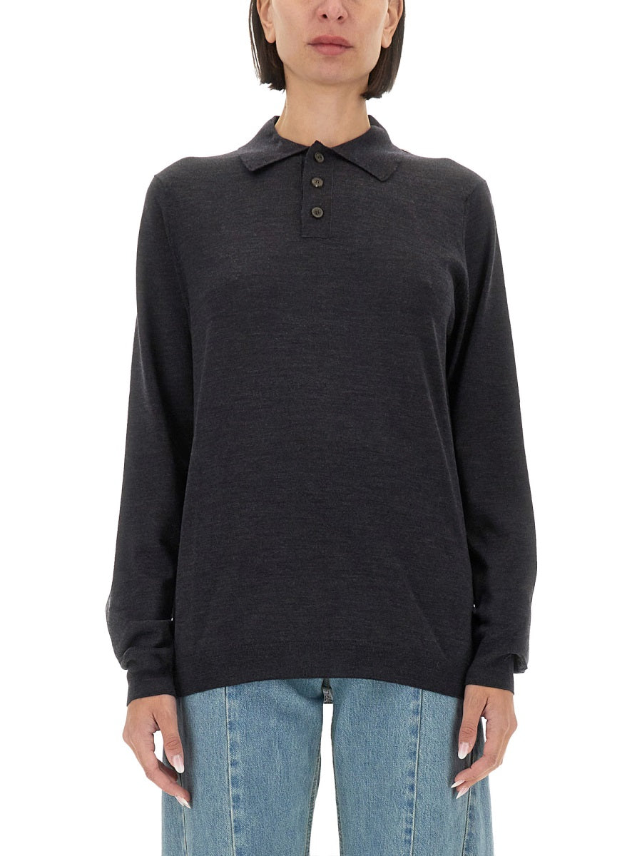 Maison Margiela Women Wool Polo. MAISON MARGIELA
