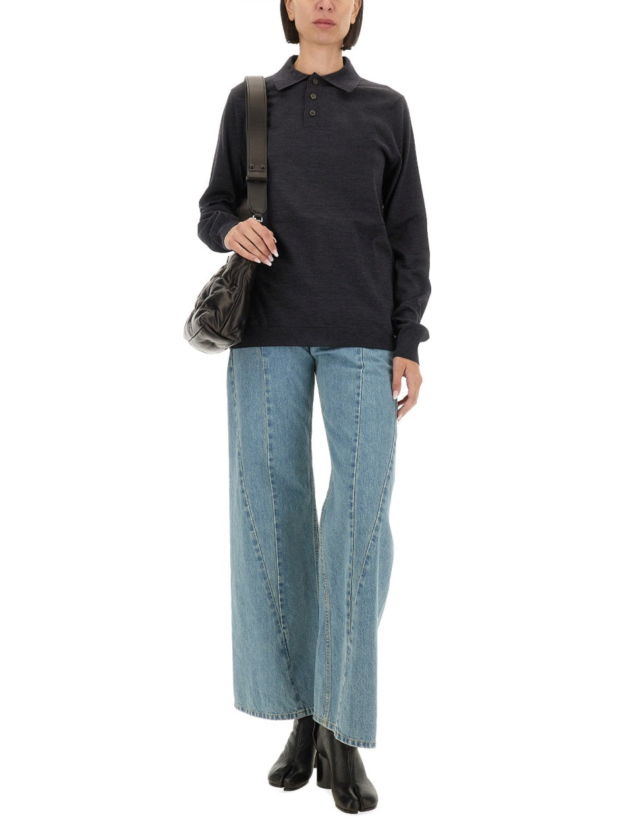 Maison Margiela Women Wool Polo. MAISON MARGIELA