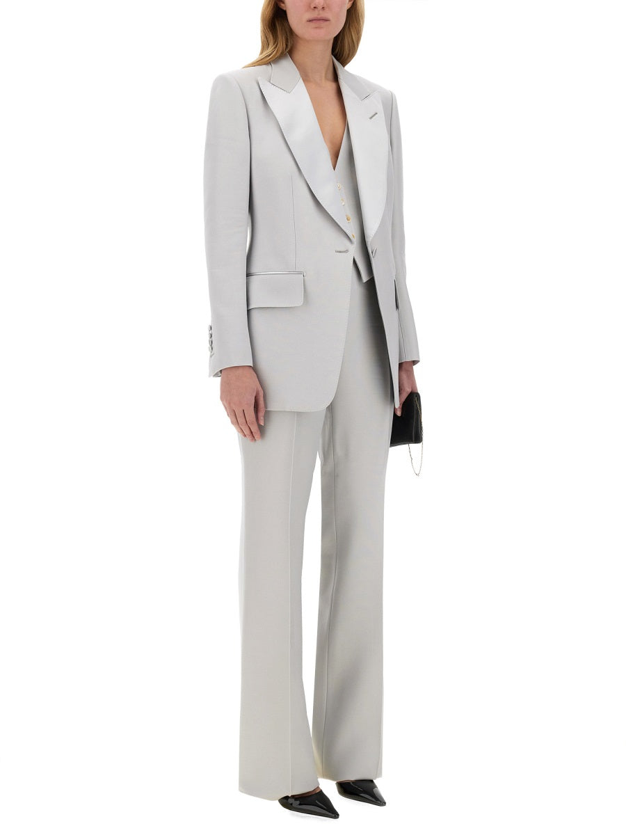 Tom Ford Women "Barathea" Silk Wool Vest TOM FORD