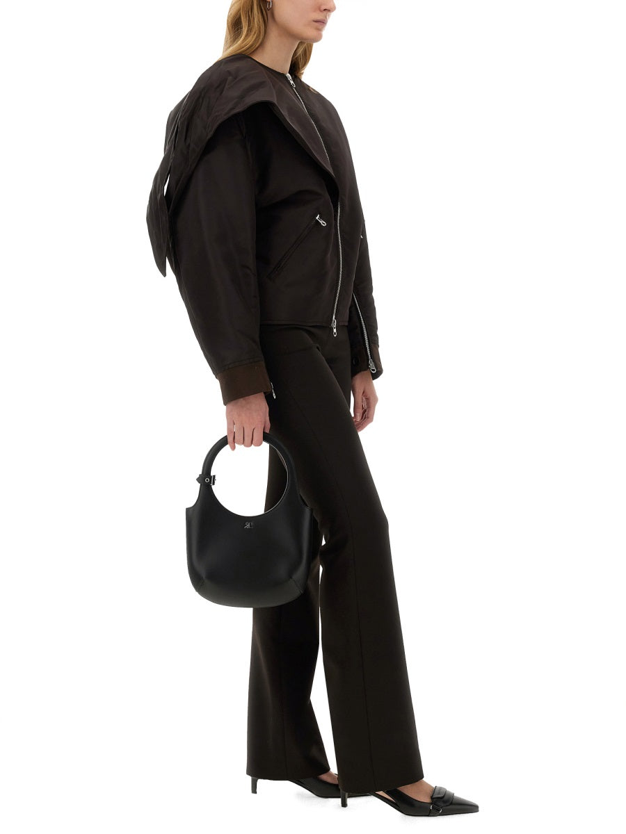Courreges Women Bow Neck Bomber Jacket COURREGES