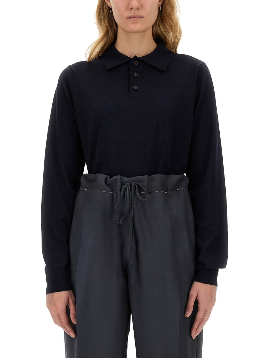 Maison Margiela Women Wool Polo. MAISON MARGIELA