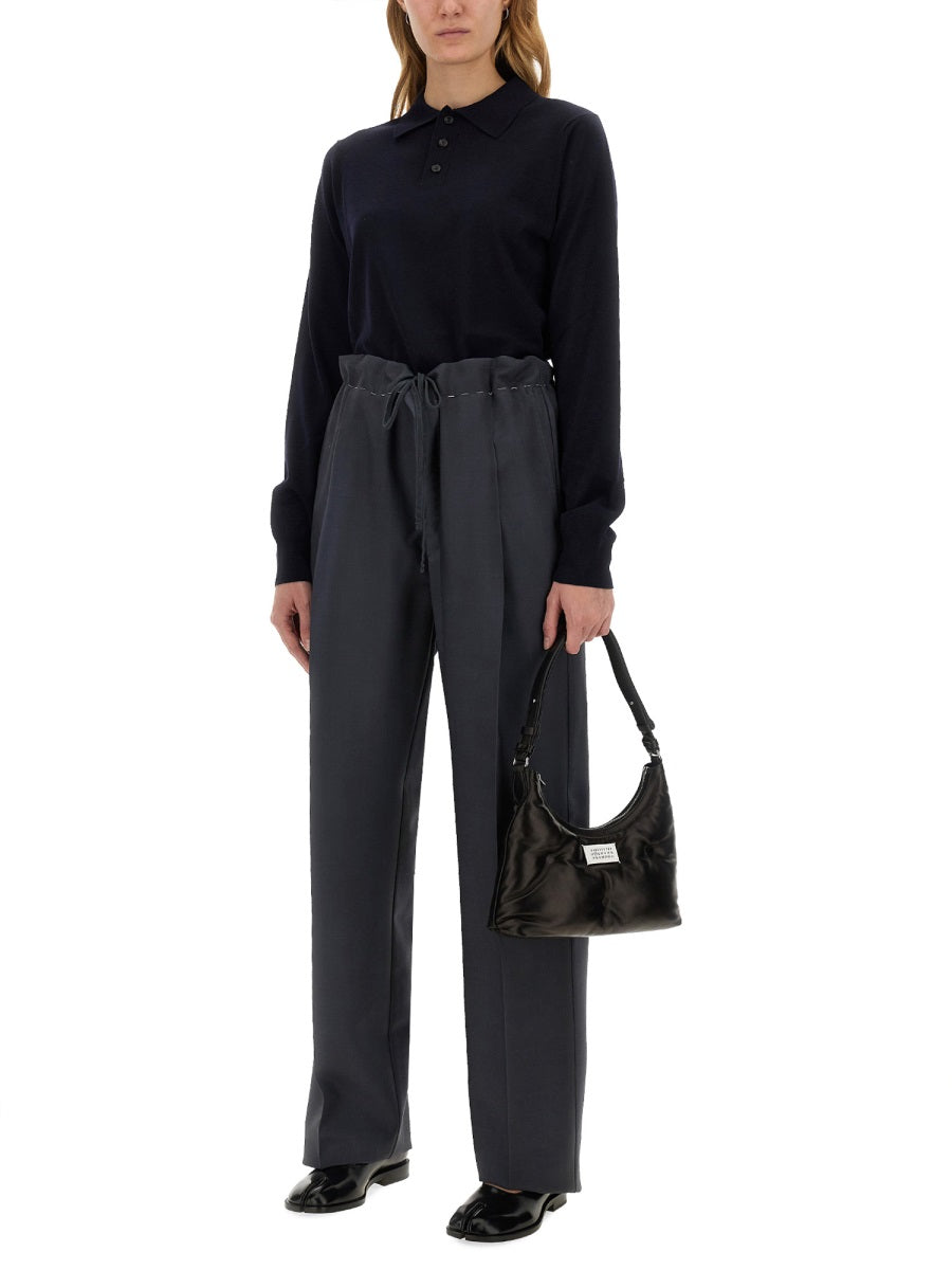 Maison Margiela Women Wool Polo. MAISON MARGIELA