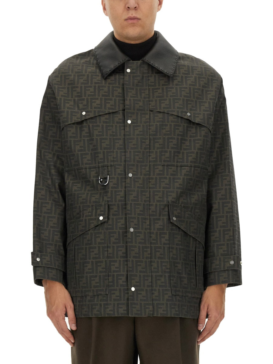 Fendi Men Blouson In Jacquard "Ff" FENDI