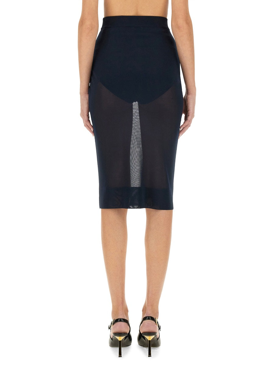Saint Laurent Women Knit Pencil Skirt SAINT LAURENT