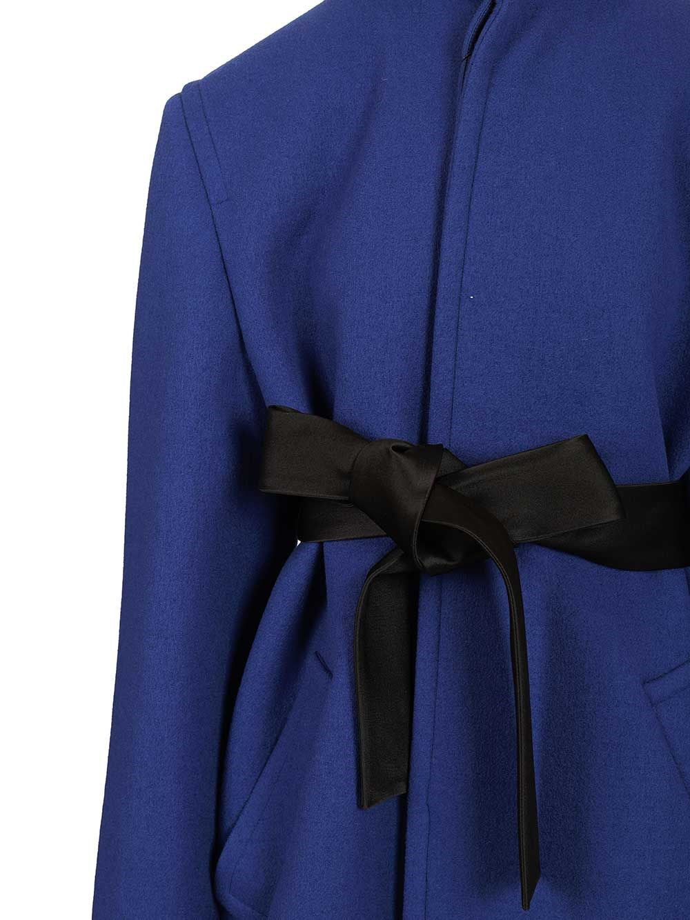 Saint Laurent Women Short Coat With Belt SAINT LAURENT