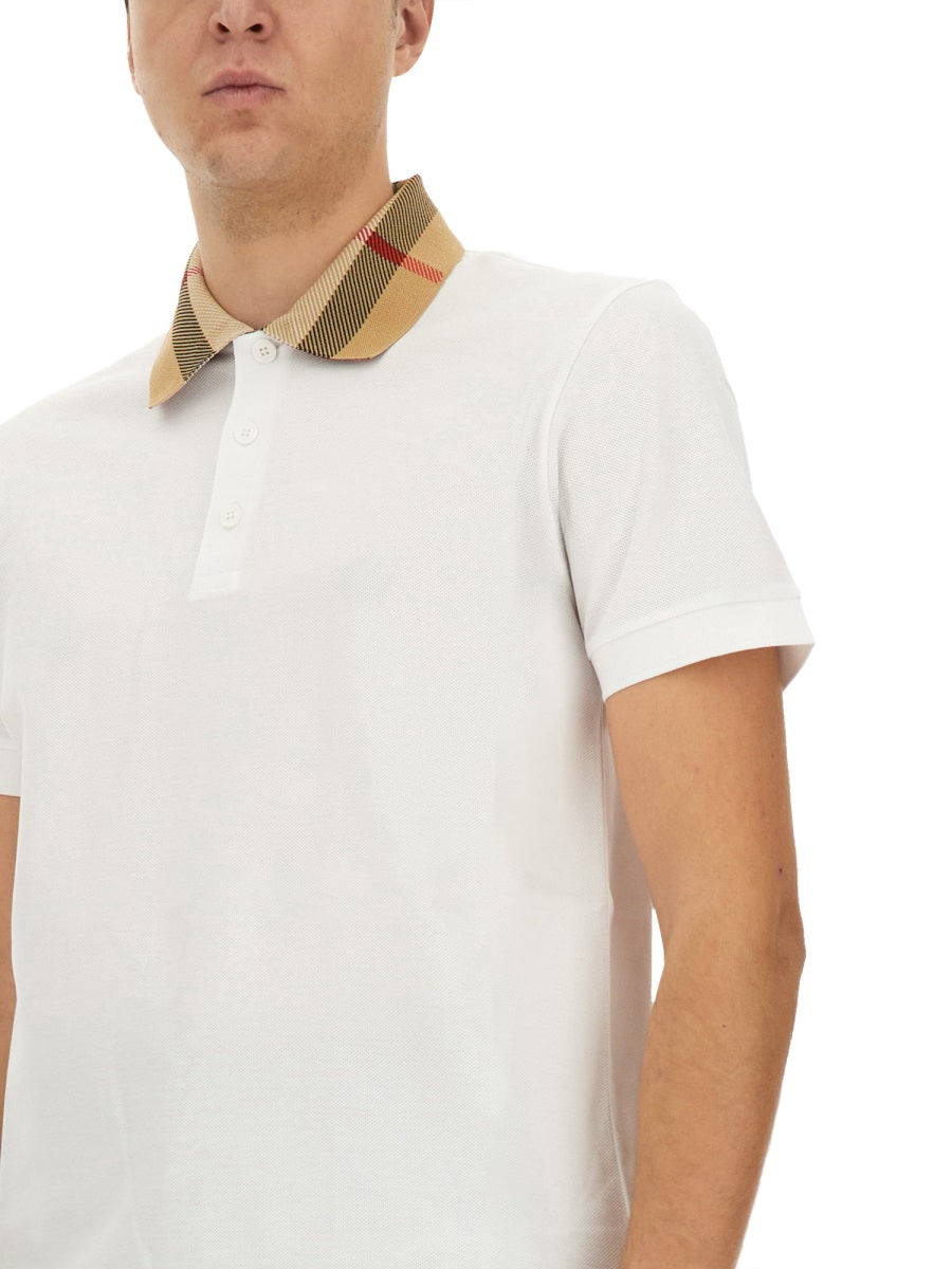 Burberry Men Cotton Pique Polo BURBERRY