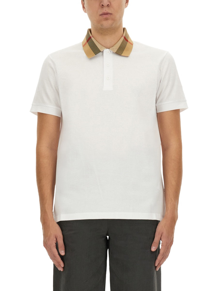 Burberry Men Cotton Pique Polo BURBERRY