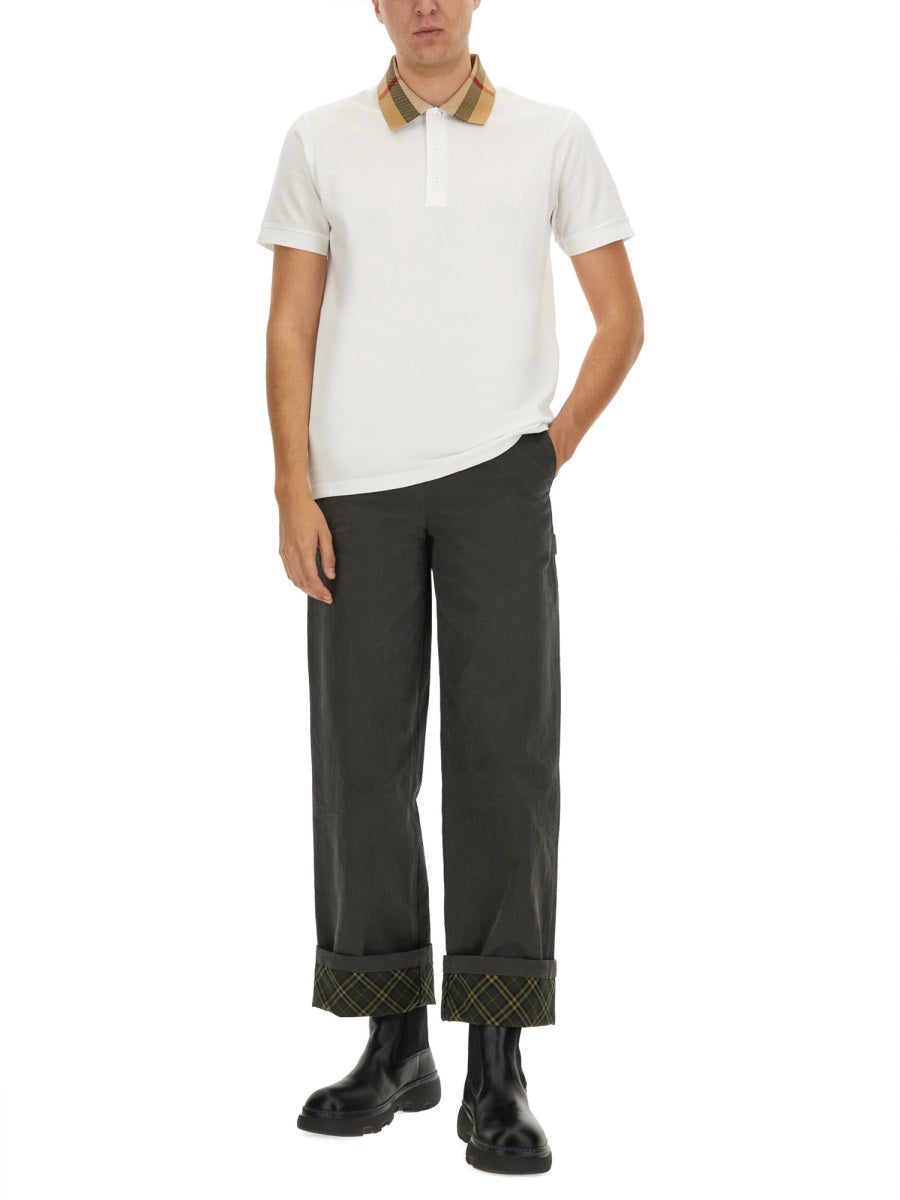 Burberry Men Cotton Pique Polo BURBERRY