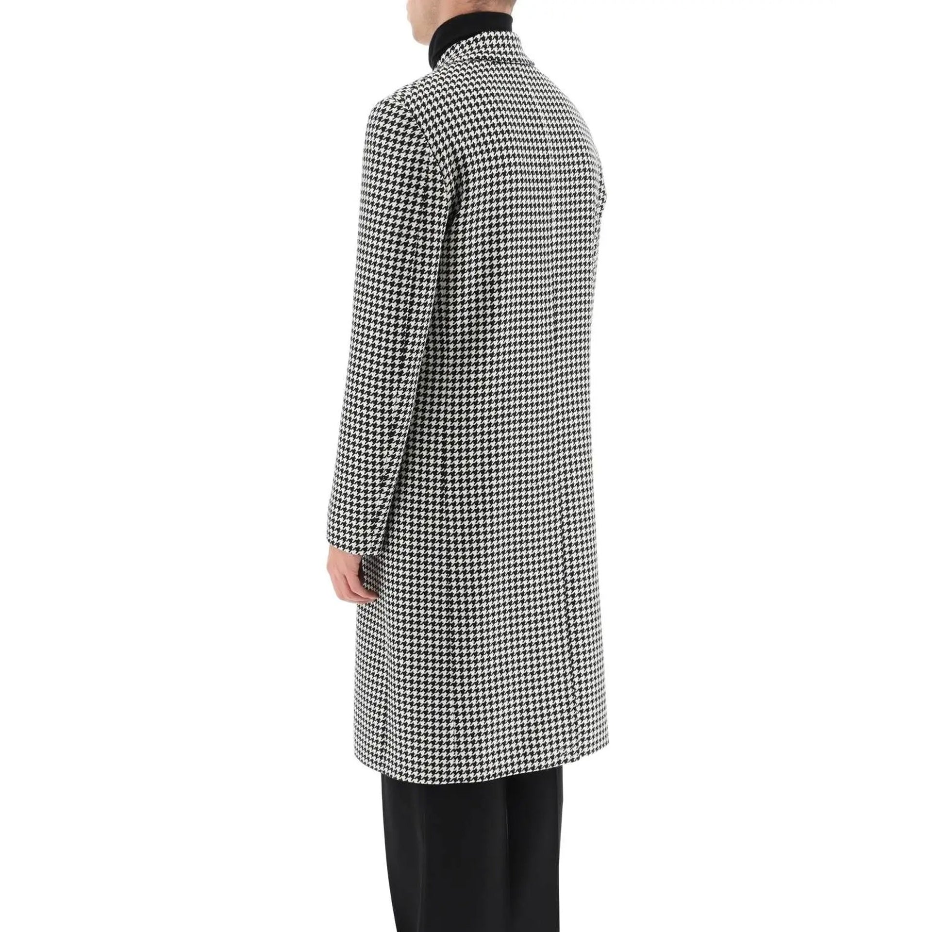 Alexander Mcqueen Pied-De-Poule Wool Coat Men ALEXANDER MCQUEEN