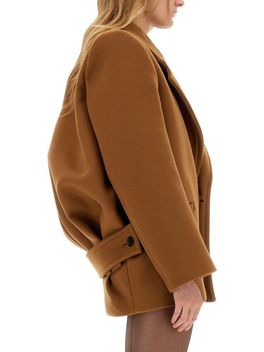 Saint Laurent Women Short Wool Coat SAINT LAURENT