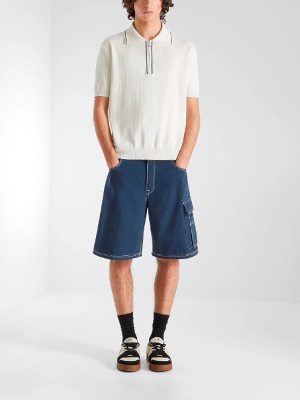 Fendi Men Polo Zip FENDI