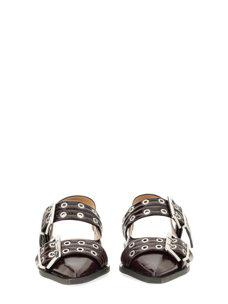 Ganni Women Ballerina Con Fibbia GANNI