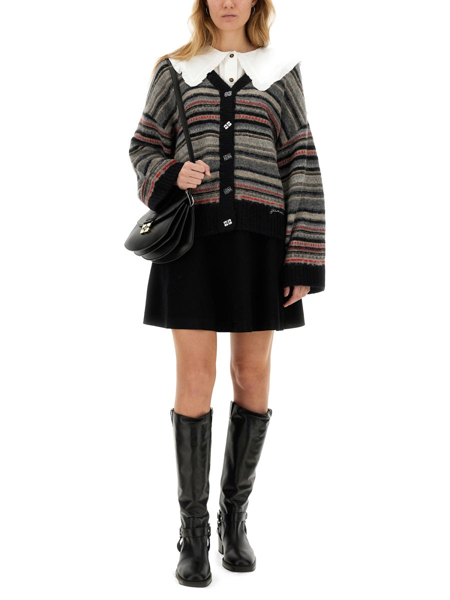 Ganni Women Boxy Fit Cardigan GANNI