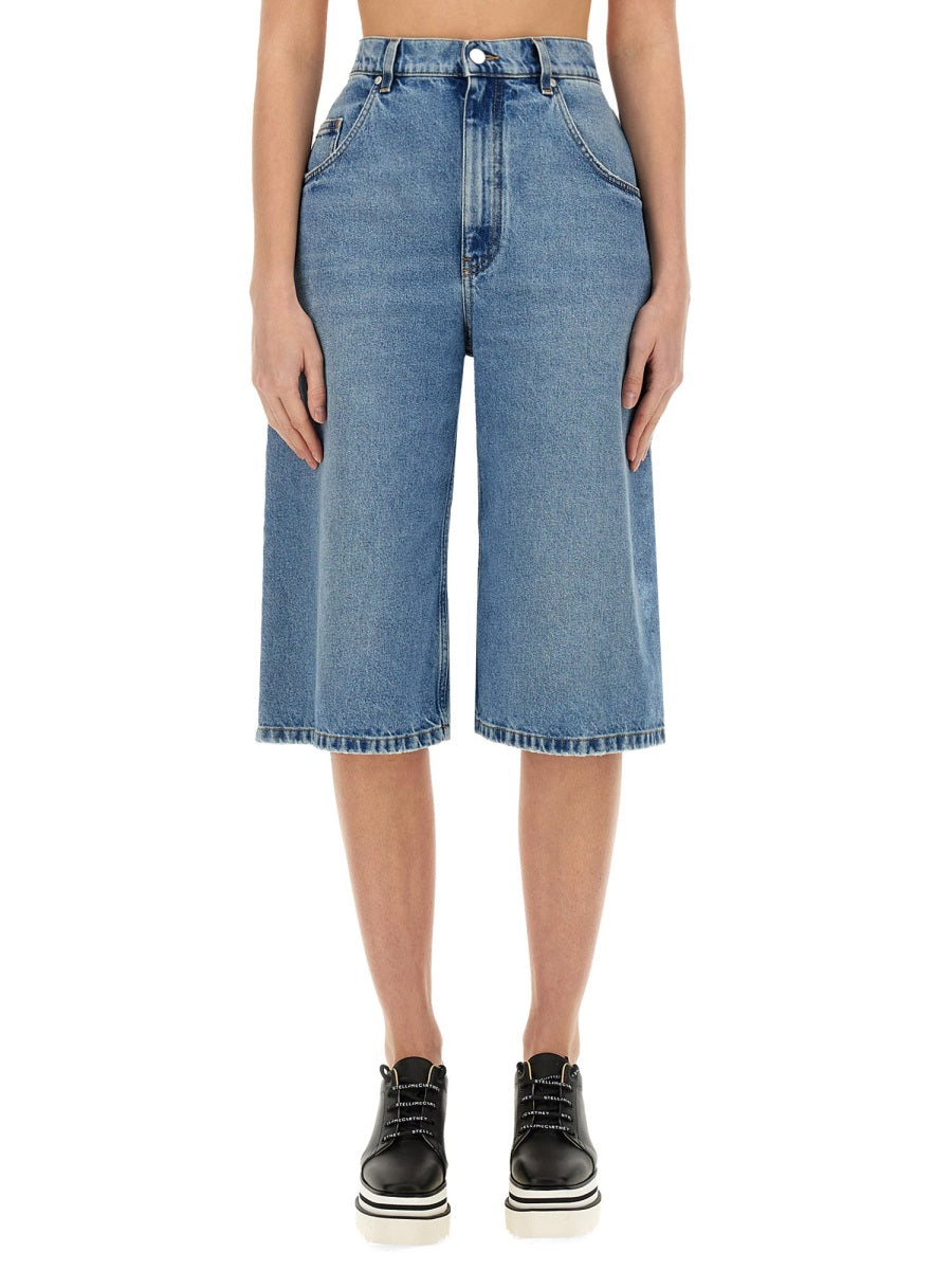 Stella Mccartney Women Denim Bermuda Shorts STELLA MCCARTNEY