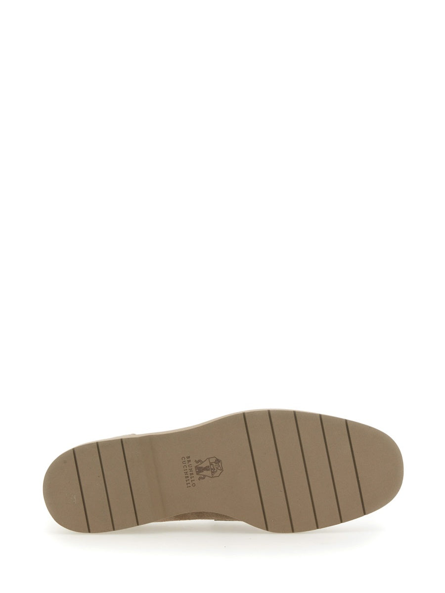 Brunello Cucinelli Women Suede "Penny" Loafer BRUNELLO CUCINELLI