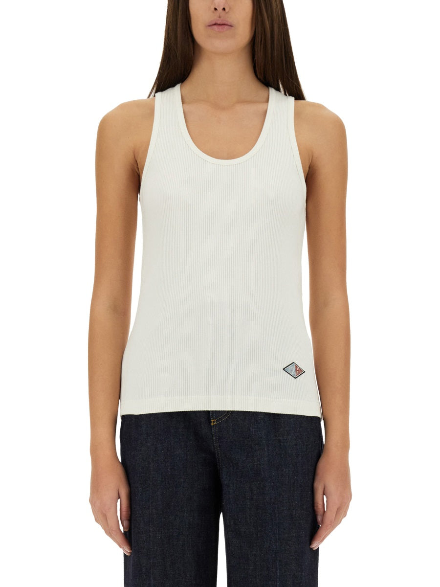 Bottega Veneta Women Ribbed Cotton Jersey Top BOTTEGA VENETA