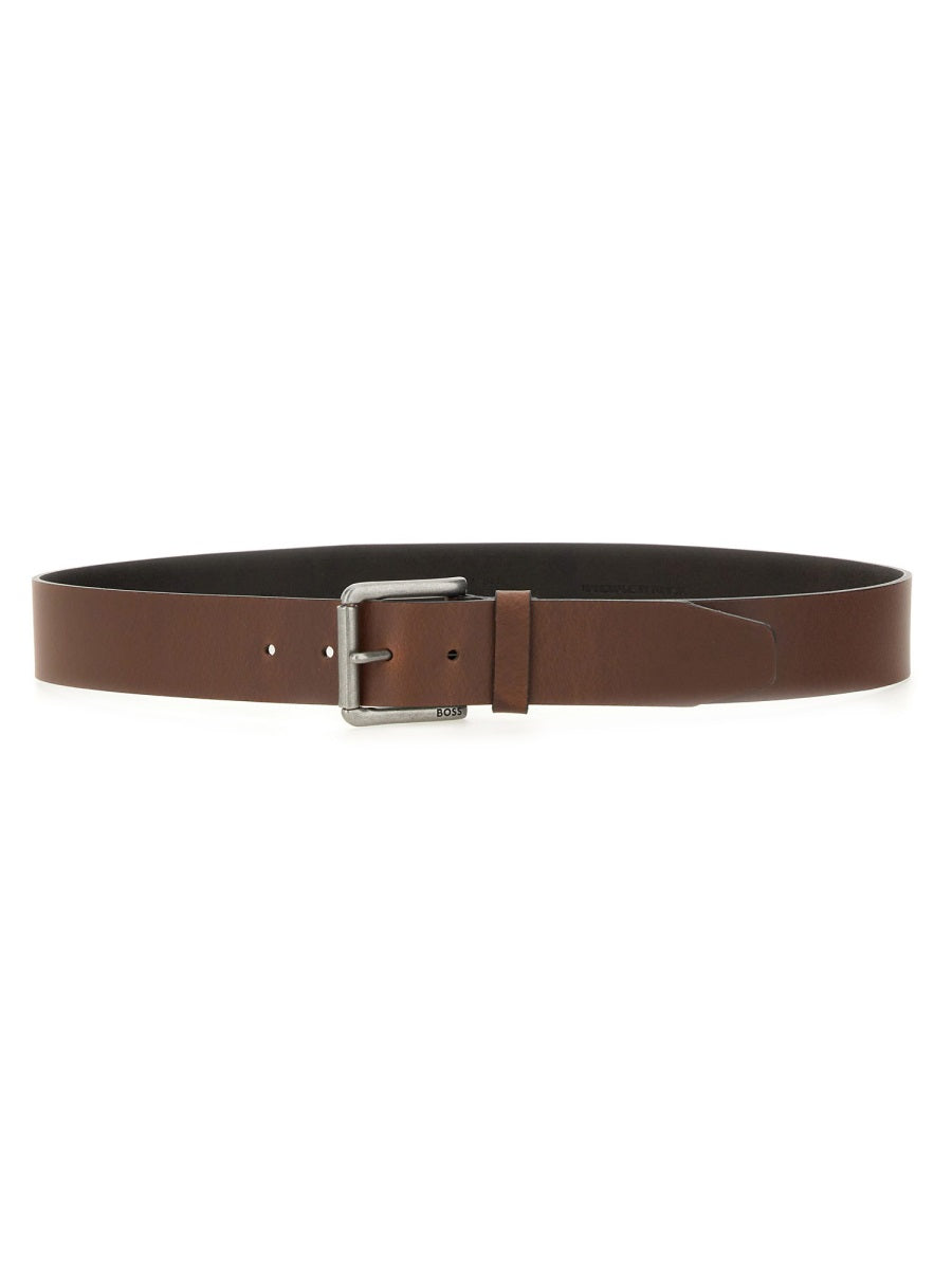 Boss Men Belt With Buckle BOSS