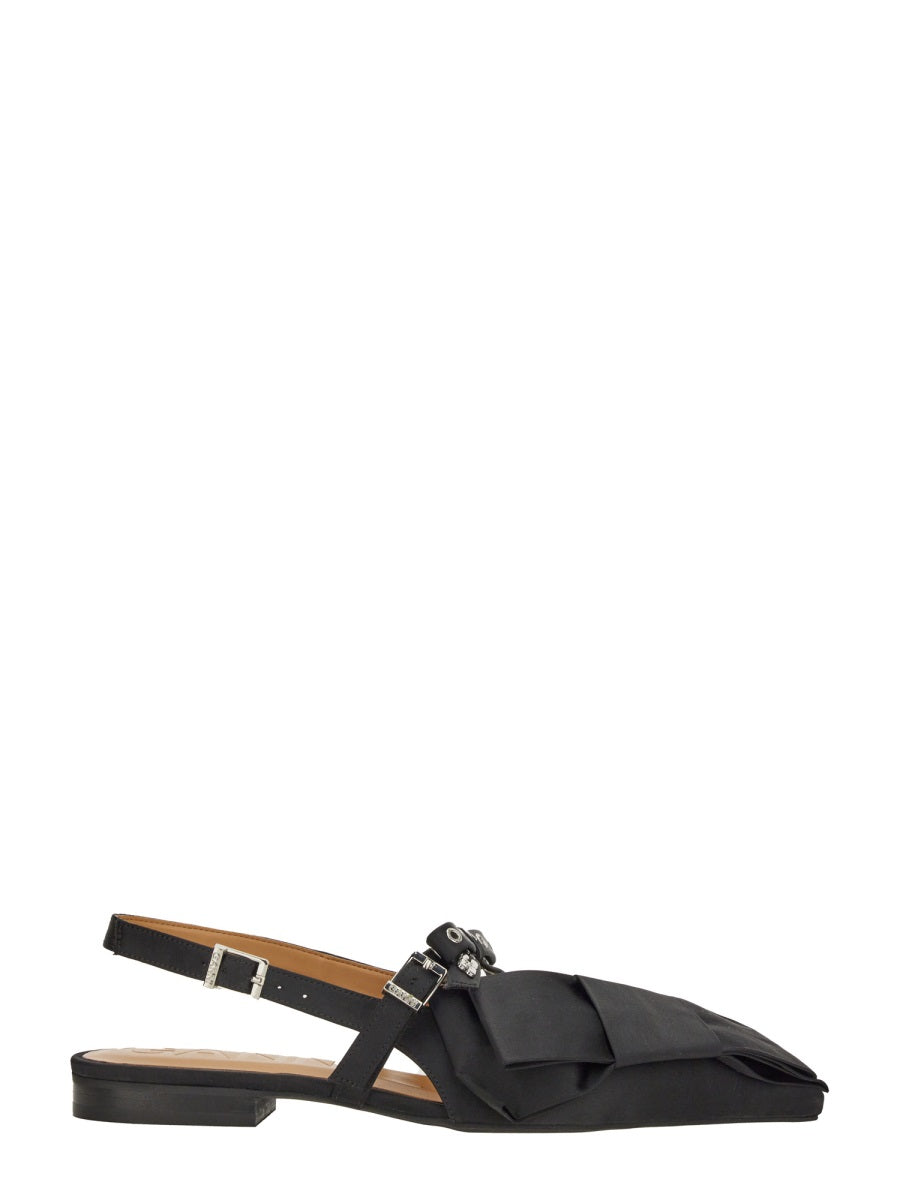 Ganni Women Satin Ballerina GANNI