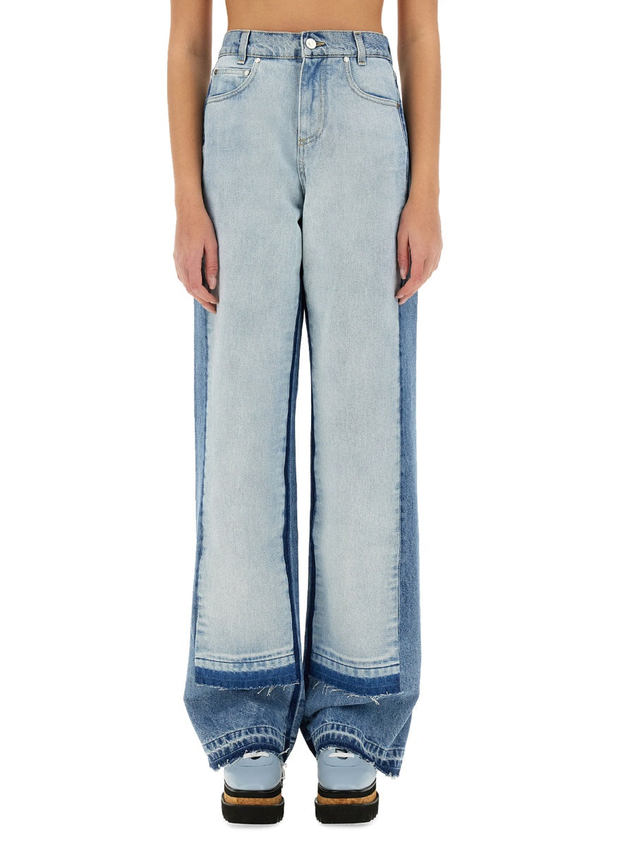 Stella Mccartney Women Straight-Leg Jeans With Contrasting Panels STELLA MCCARTNEY