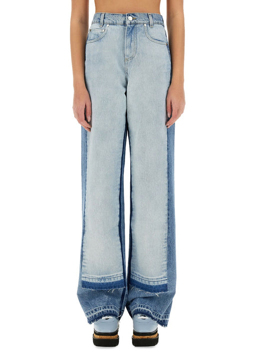 Stella Mccartney Women Straight-Leg Jeans With Contrasting Panels STELLA MCCARTNEY