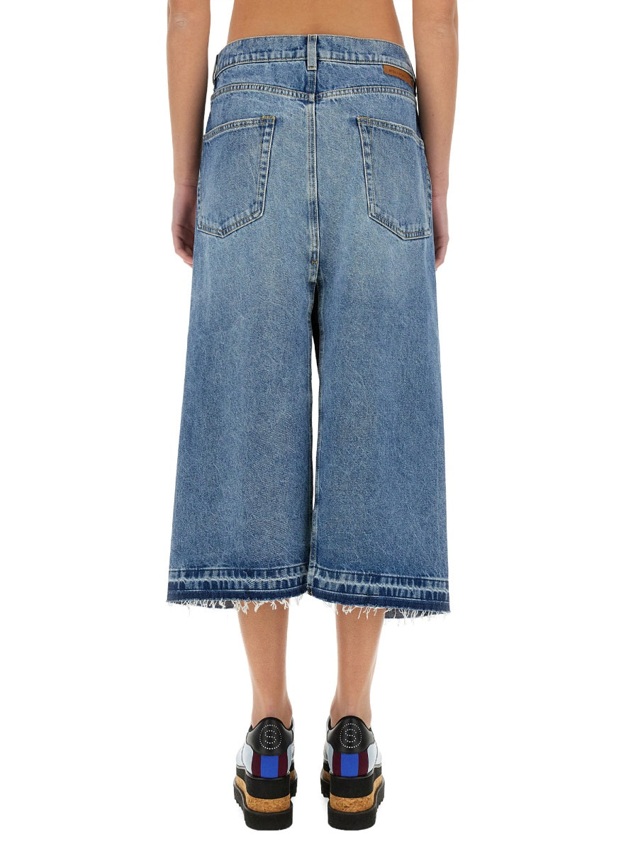 Stella Mccartney Women Denim Skirt With Contrasting Panel STELLA MCCARTNEY