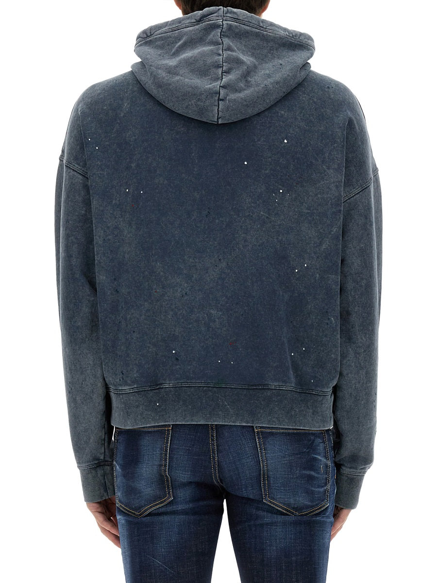 Dsquared Men Sweatshirt With Logo Print DSQUARED2