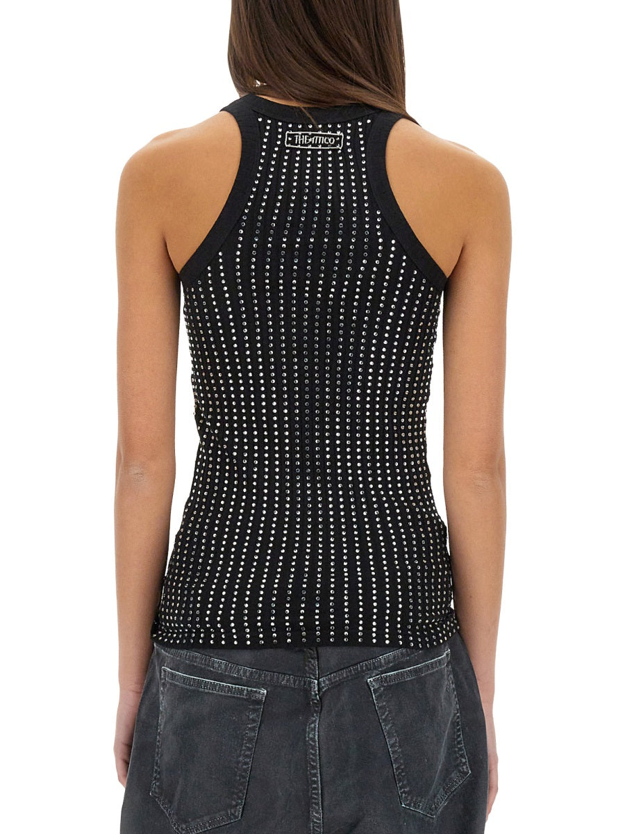 The Attico Women Tank Top "Black" THE ATTICO