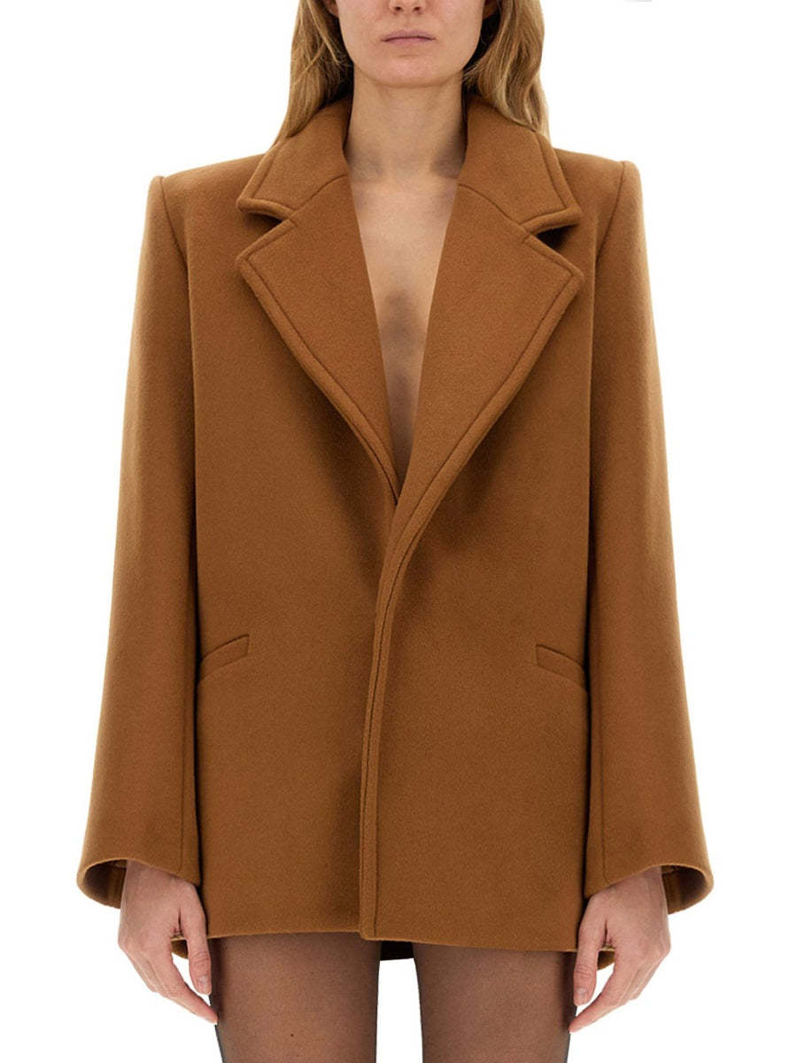 Saint Laurent Women Short Wool Coat SAINT LAURENT