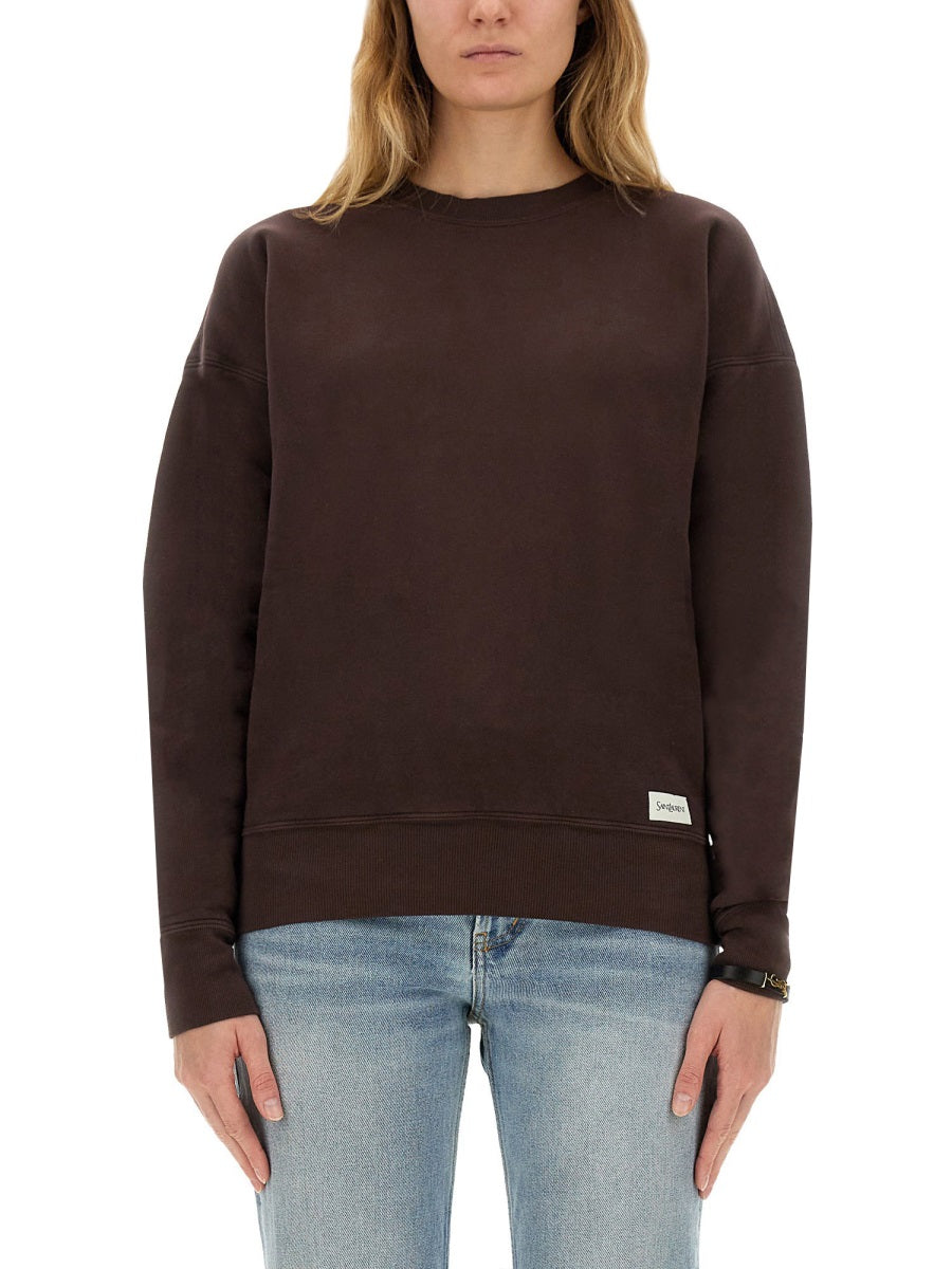 Saint Laurent Women Sweatshirt With Logo SAINT LAURENT
