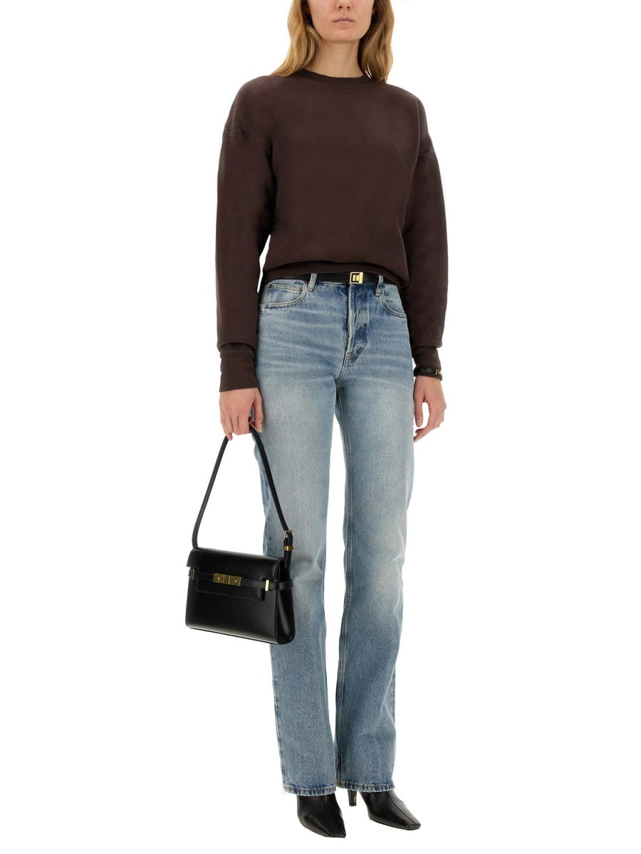 Saint Laurent Women Sweatshirt With Logo SAINT LAURENT