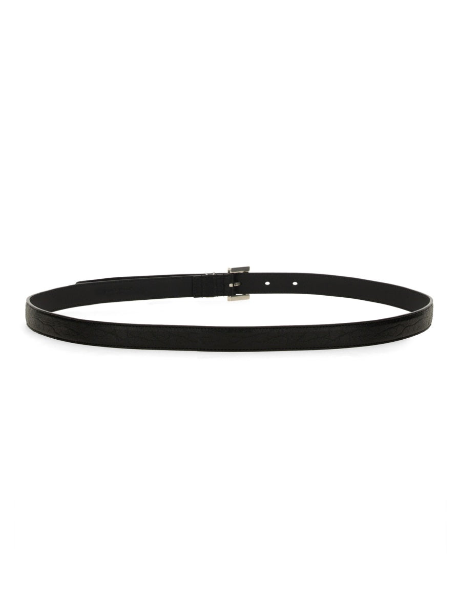 Saint Laurent Men Cintura Cassandre Sottile SAINT LAURENT