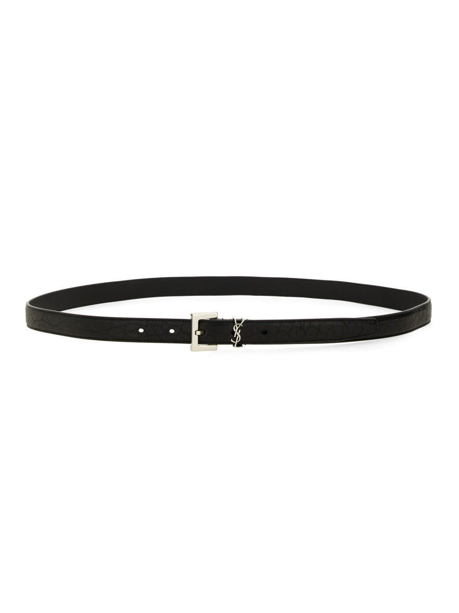 Saint Laurent Men Cintura Cassandre Sottile SAINT LAURENT
