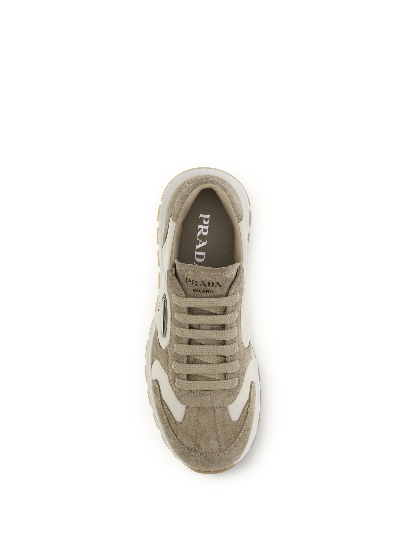 Prada Men Prax Sneakers In Suede And Re-Nylon PRADA