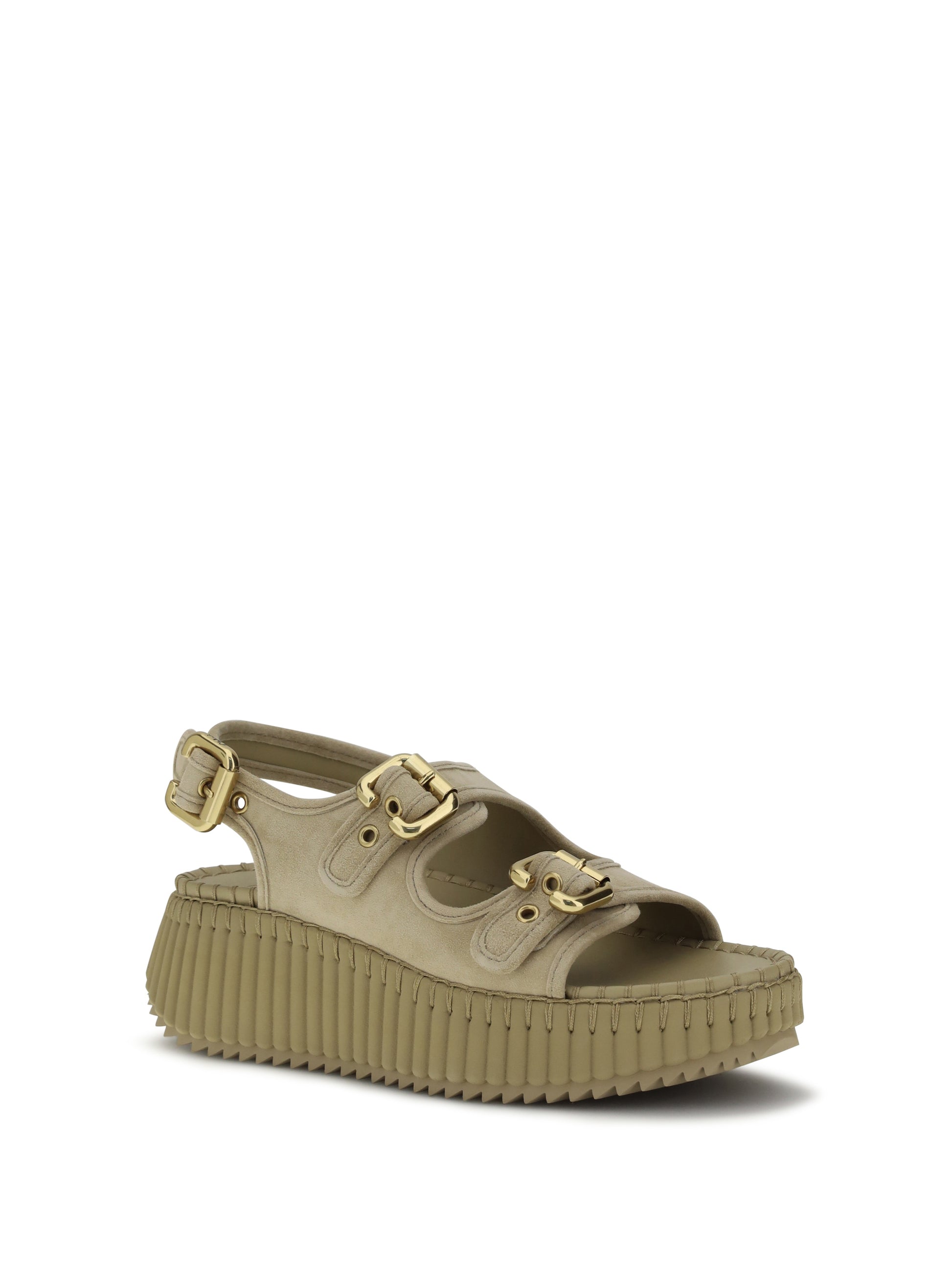 Chloé Women Nama Wedge Sandals CHLOE