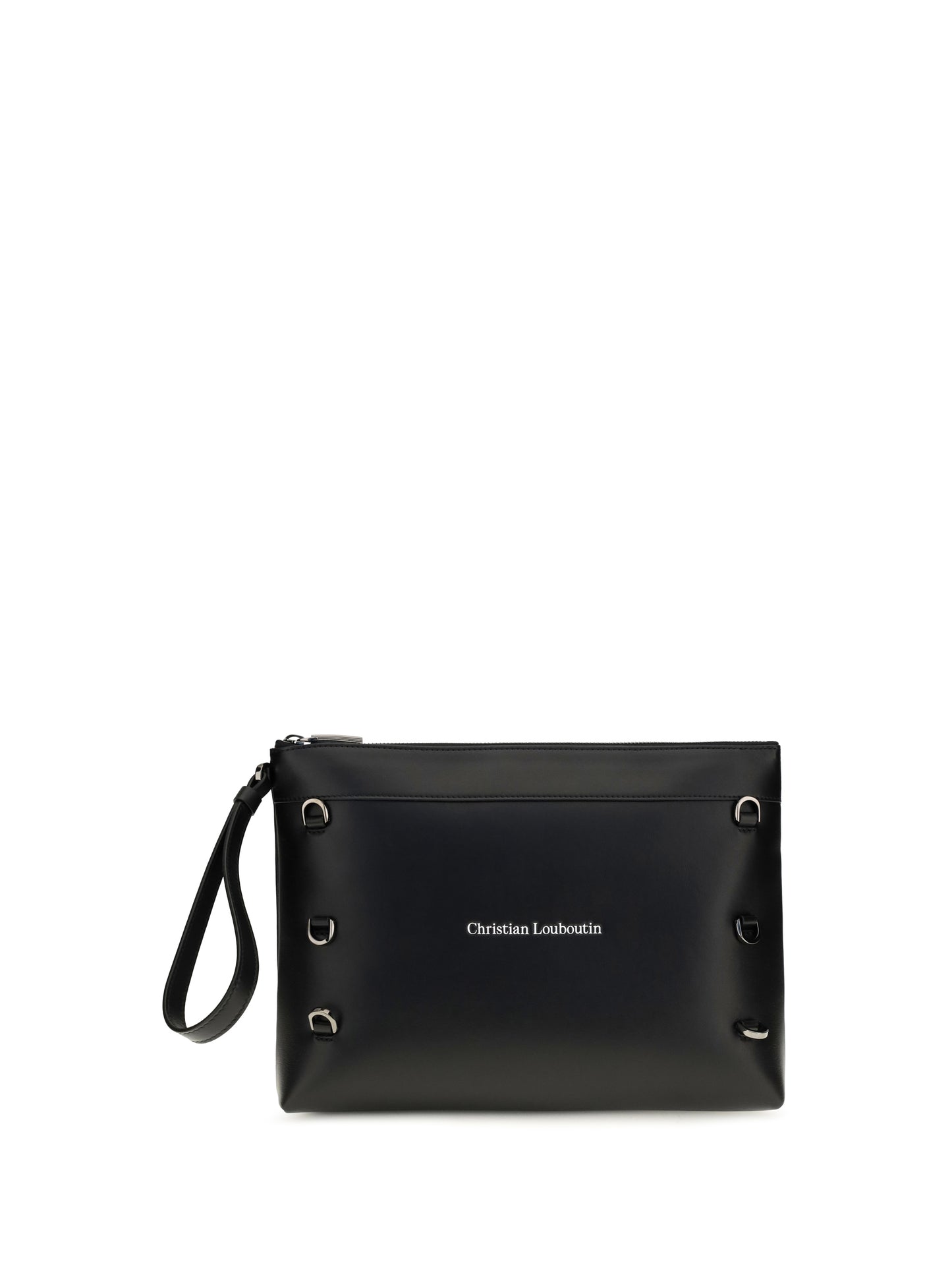 Christian Louboutin Men Kosmica Leather Clutch CHRISTIAN LOUBOUTIN