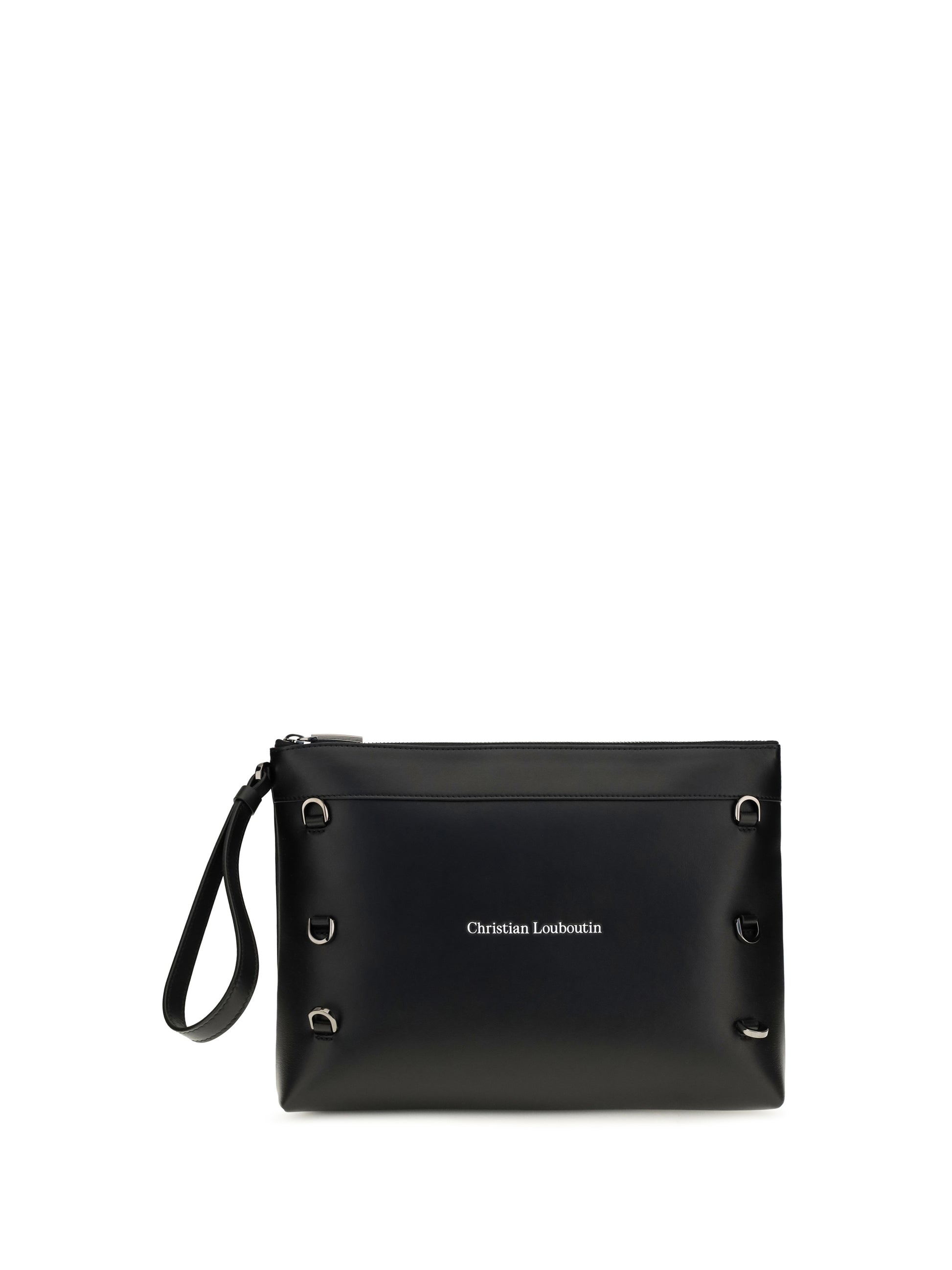 Christian Louboutin Men Kosmica Leather Clutch CHRISTIAN LOUBOUTIN