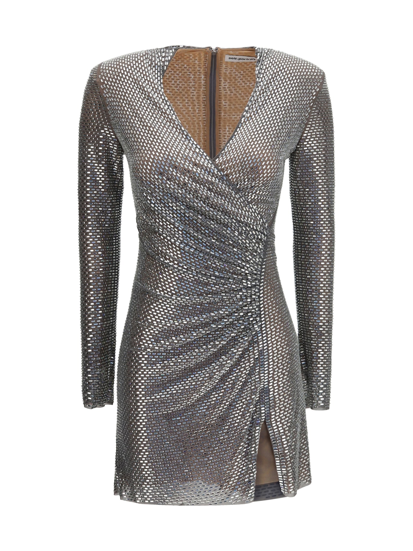 Self-Portrait Women Jewel-Detail Wrap Dress SELF-PORTRAIT