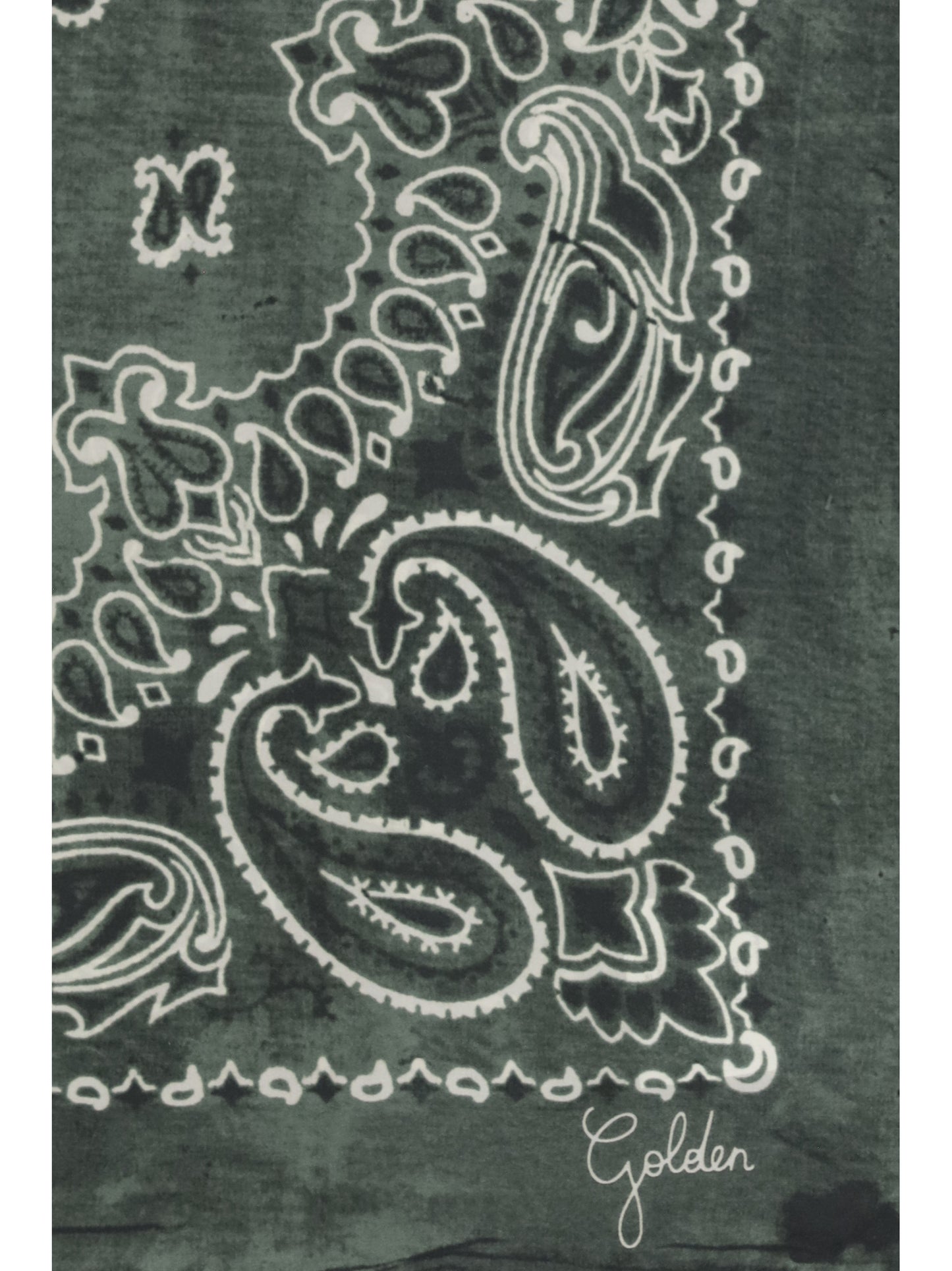Golden Goose Women Golden Paisley Printed Silk Scarf GOLDEN GOOSE