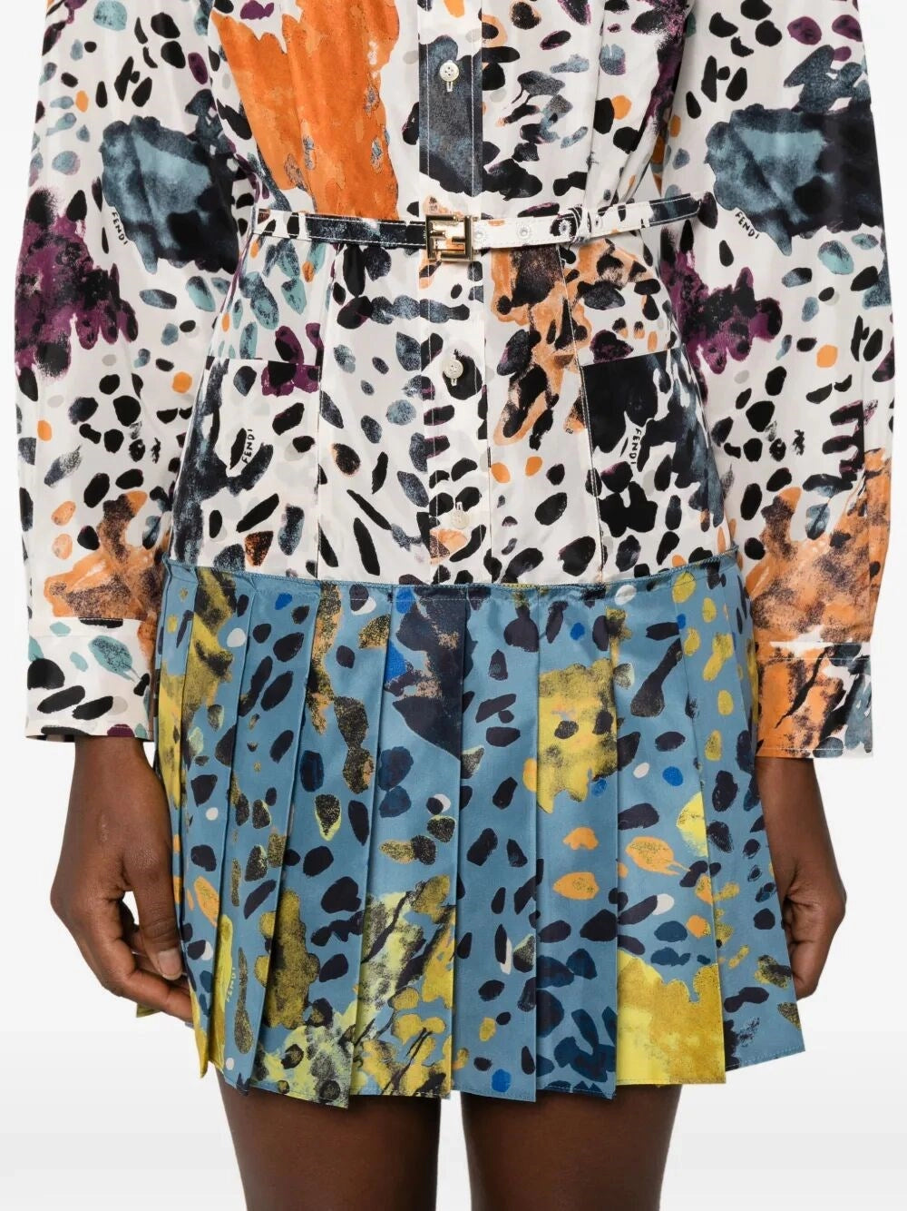 Fendi Women `Falena` Print Dress FENDI