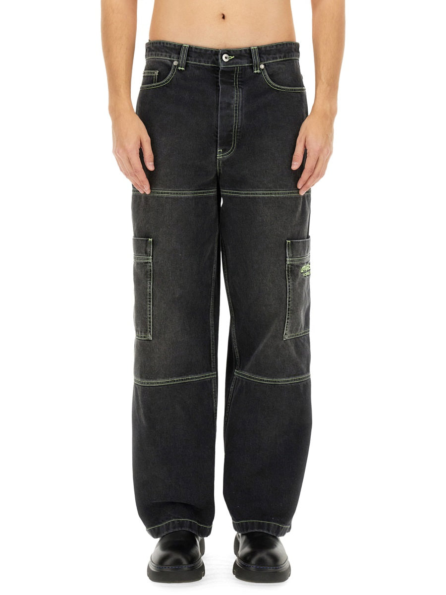 Off-White Men Cargo Jeans OFF-WHITE
