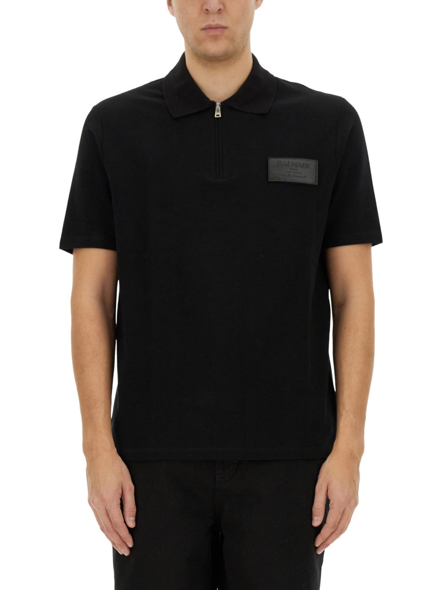 Balmain Men Polo With Logo BALMAIN