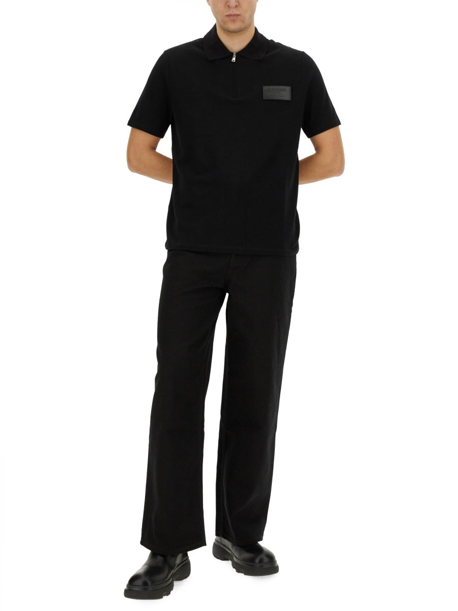 Balmain Men Polo With Logo BALMAIN