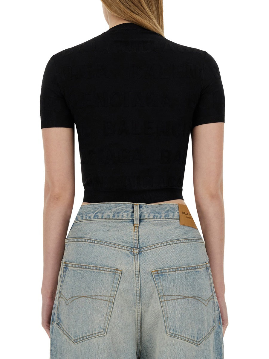 Balenciaga Women Cropped Shirt BALENCIAGA