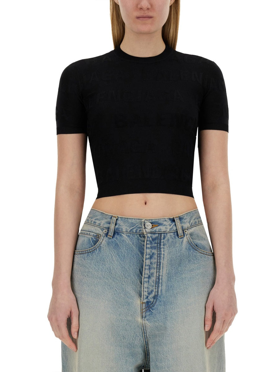 Balenciaga Women Cropped Shirt BALENCIAGA